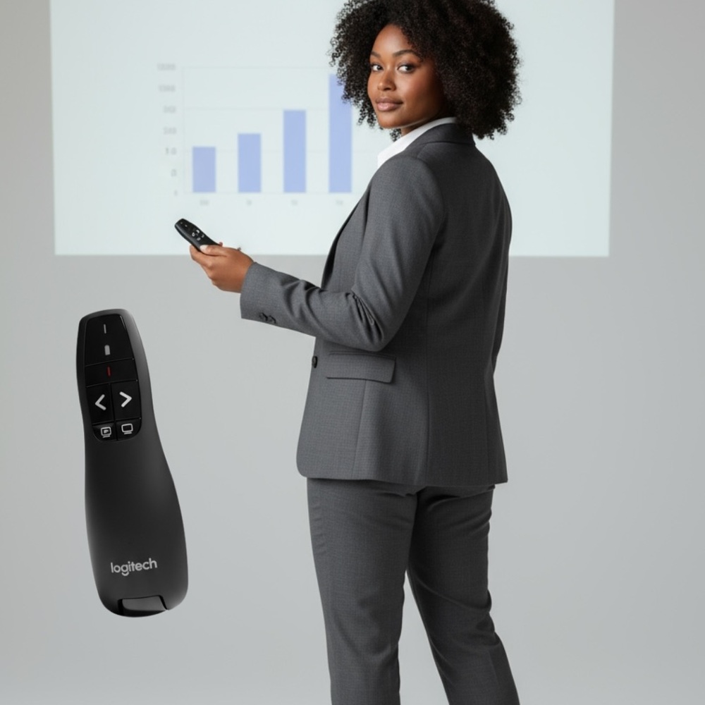 Logitech Black Wireless Presentation Remote‎